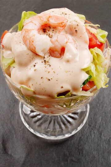 Coctel De Gambas Con Manzana Verde