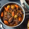 Hearty Homemade Gourmet Beef Stew With Carrots And Potatoes