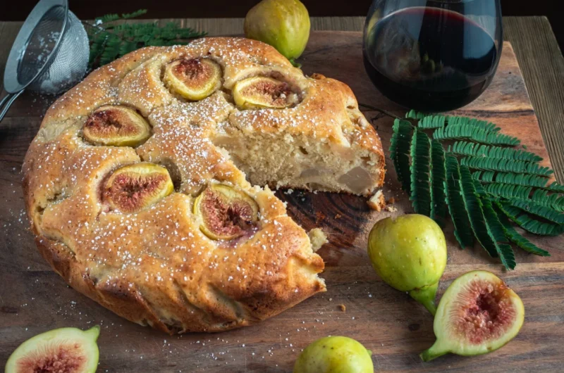 Gâteau aux figues et aux poires